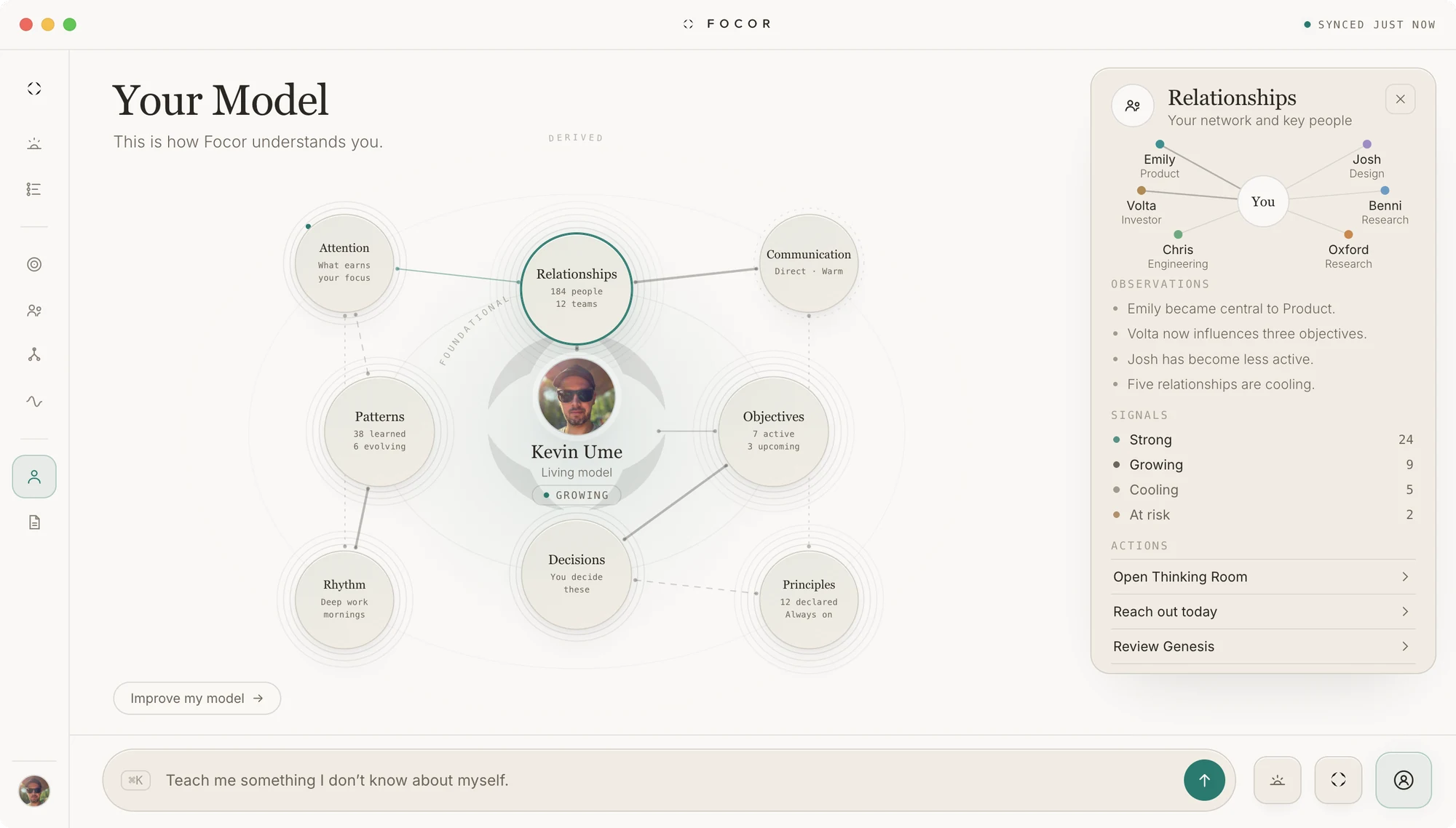 Focor Your Model: how Focor understands you